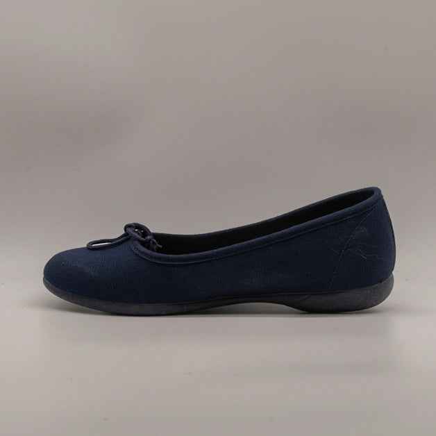 Batilas 11101 – ballerine bambina in tela slip-on con laccetto regolabile - blu marino - scarpe di qualità venduta a Milano da Pli-Pla