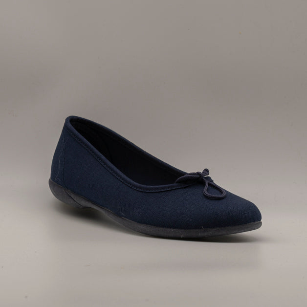 Batilas 11101 – ballerine bambina in tela slip-on con laccetto regolabile - blu marino - scarpe di qualità venduta a Milano da Pli-Pla