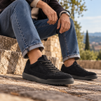 Birkenstock Melbourne – Sneakers da uomo in pelle scamosciata - nero - scarpe di qualità venduta a Milano da Pli-Pla