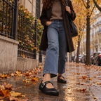 Birkenstock Santa Clarita – Ballerine Mary Jane in pelle - nero - scarpe di qualità venduta a Milano da Pli-Pla