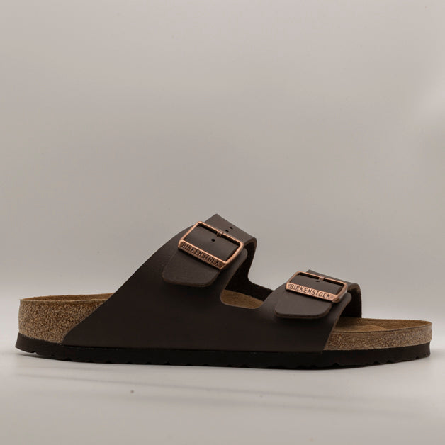 Birkenstock Arizona sandali dark brown - pianta larga - scarpe di qualità venduta a Milano da Pli-Pla