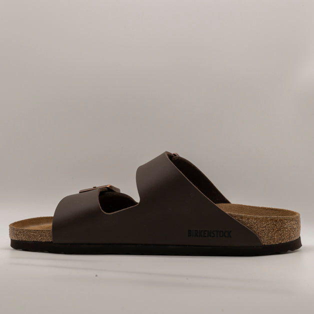 Birkenstock Arizona sandali dark brown - pianta larga - scarpe di qualità venduta a Milano da Pli-Pla