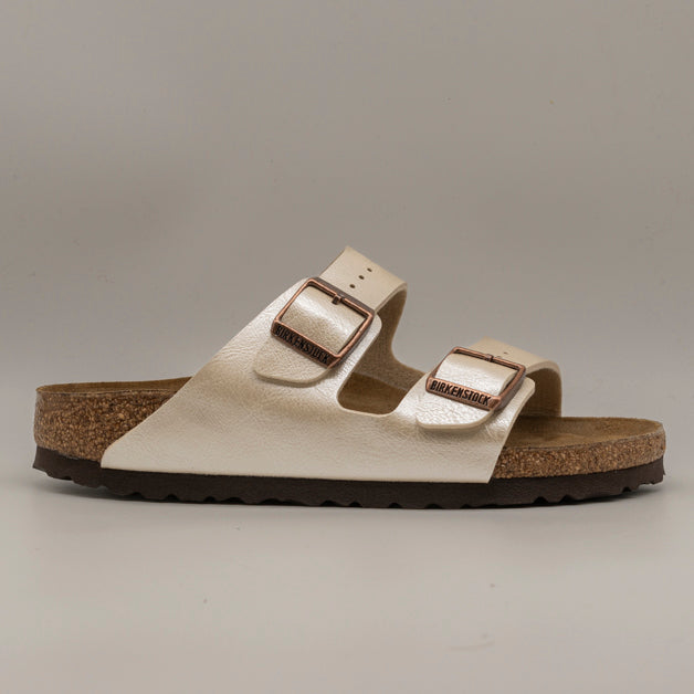 Birkenstock Arizona – sandalo a due cinturini con plantare anatomico - graceful pearl white - scarpe di qualità venduta a Milano da Pli-Pla