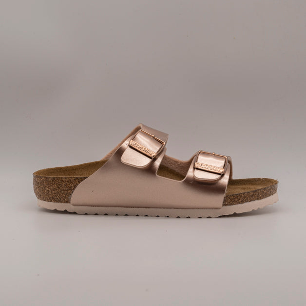 Birkenstock Arizona Kids – sandalo aperto bambino a due cinturini con plantare anatomico - electric metallic copper - scarpe di qualità venduta a Milano da Pli-Pla