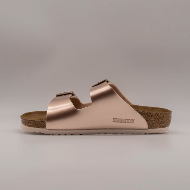 Birkenstock Arizona Kids – sandalo aperto bambino a due cinturini con plantare anatomico - electric metallic copper - scarpe di qualità venduta a Milano da Pli-Pla