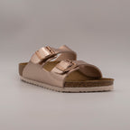 Birkenstock Arizona Kids – sandalo aperto bambino a due cinturini con plantare anatomico - electric metallic copper - scarpe di qualità venduta a Milano da Pli-Pla