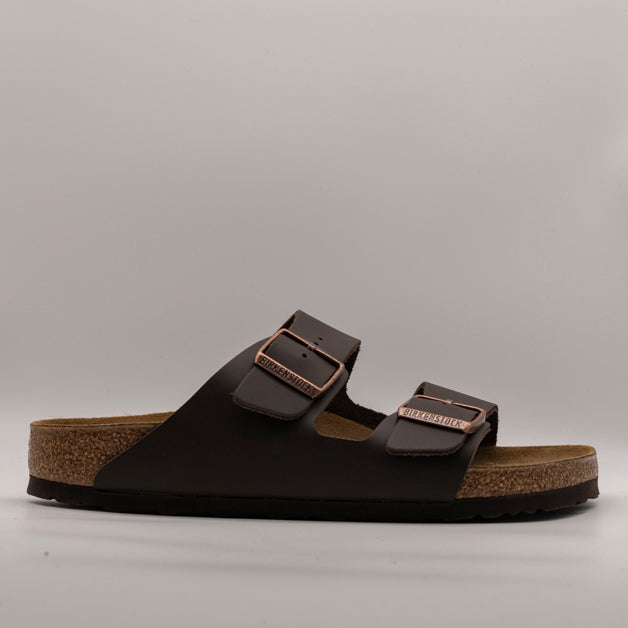 Birkenstock Arizona Oiled Leather sandali pelle dark brown - scarpe di qualità venduta a Milano da Pli-Pla