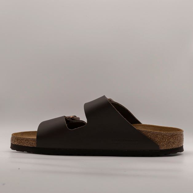 Birkenstock Arizona Oiled Leather sandali pelle dark brown - scarpe di qualità venduta a Milano da Pli-Pla