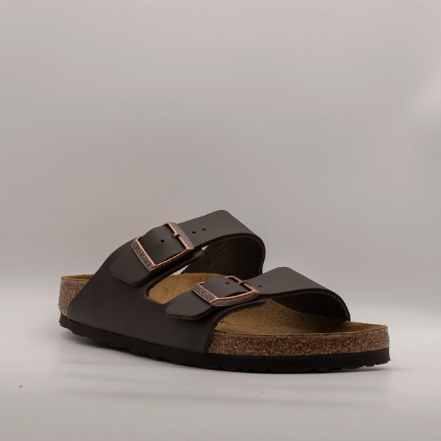 Birkenstock Arizona Oiled Leather sandali pelle dark brown - scarpe di qualità venduta a Milano da Pli-Pla