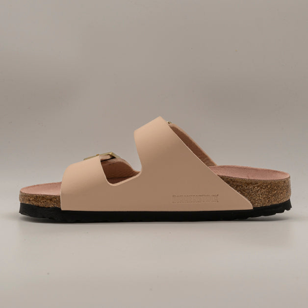 Birkenstock Arizona – sandalo a due cinturini con plantare coordinato - Triples New beige/Pink clay - scarpe di qualità venduta a Milano da Pli-Pla