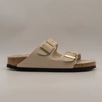 Birkenstock Arizona – sandalo a due cinturini con plantare coordinato - Triples Sandcastle/Oyster - scarpe di qualità venduta a Milano da Pli-Pla