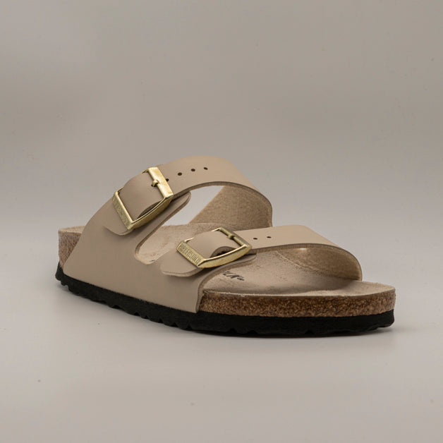 Birkenstock Arizona – sandalo a due cinturini con plantare coordinato - Triples Sandcastle/Oyster - scarpe di qualità venduta a Milano da Pli-Pla
