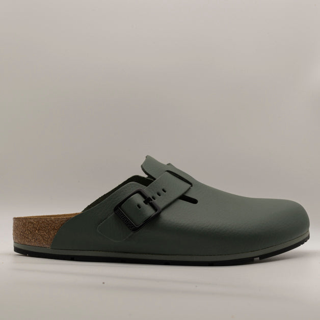 Birkenstock Boston PRO sabot pelle verde - scarpe di qualità venduta a Milano da Pli-Pla