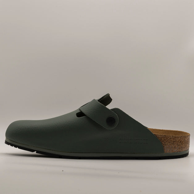 Birkenstock Boston PRO sabot pelle verde - scarpe di qualità venduta a Milano da Pli-Pla