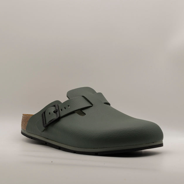 Birkenstock Boston PRO sabot pelle verde - scarpe di qualità venduta a Milano da Pli-Pla