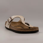 Birkenstock Gizeh – Sandali infradito con plantare anatomico - graceful pearl white - scarpe di qualità venduta a Milano da Pli-Pla