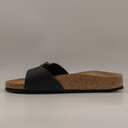 Birkenstock Madrid – Sandali a una fascia con plantare anatomico - nero - scarpe di qualità venduta a Milano da Pli-Pla