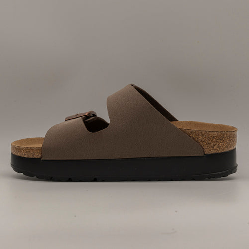 Arizona PAP Flex Platform – sandalo platform vegano con plantare anatomico marrone mocca - scarpe di qualità venduta a Milano da Pli-Pla