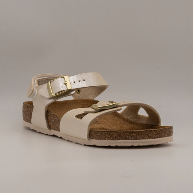 Birkenstock Rio – sandalo con cinturino al tallone e plantare anatomico - graceful pearl white - scarpe di qualità venduta a Milano da Pli-Pla