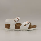 Birkenstock Rio Kids – sandalo bambino con cinturino al tallone e plantare anatomico - Bianco - scarpe di qualità venduta a Milano da Pli-Pla