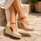 Emma Shoes 1150-7C – campesine con zeppa 7 corde - beige arena - scarpe di qualità venduta a Milano da Pli-Pla