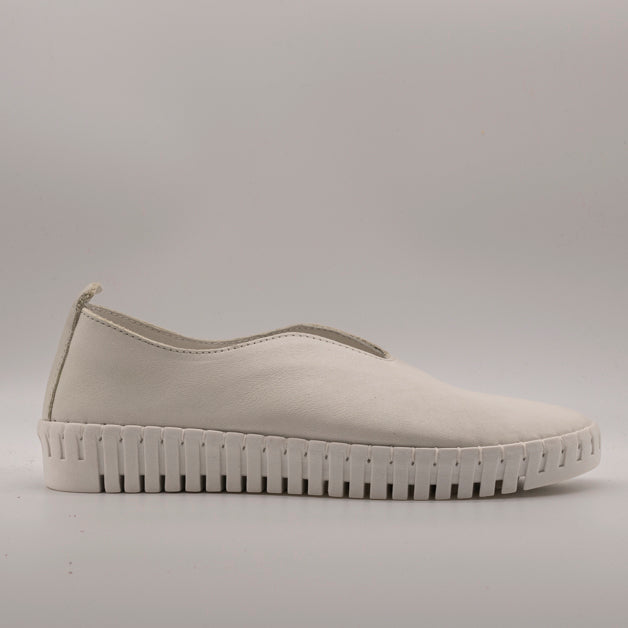 Cinzia Soft PQ8245449C ballerine in pelle con suola platform bianco - scarpe di qualità venduta a Milano da Pli-Pla