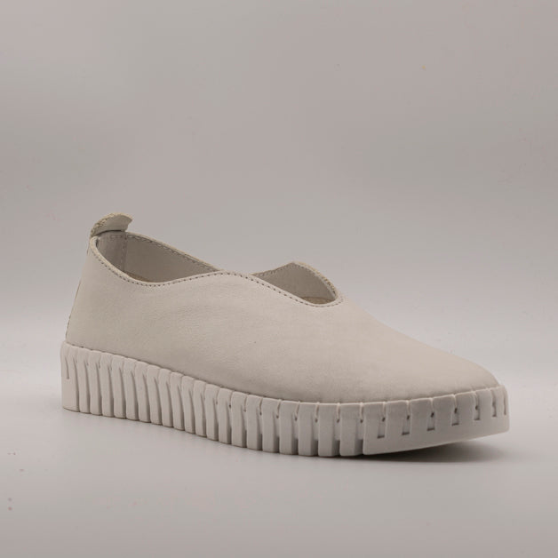 Cinzia Soft PQ8245449C ballerine in pelle con suola platform bianco - scarpe di qualità venduta a Milano da Pli-Pla