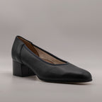 Cinzia Valle 2296 Dècolletè in pelle da donna con tacco blu - scarpe di qualità venduta a Milano da Pli-Pla