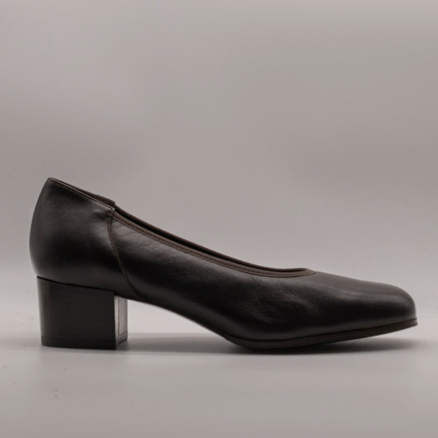 Cinzia Valle 2296 Dècolletè in pelle da donna con tacco testa di moro - scarpe di qualità venduta a Milano da Pli-Pla