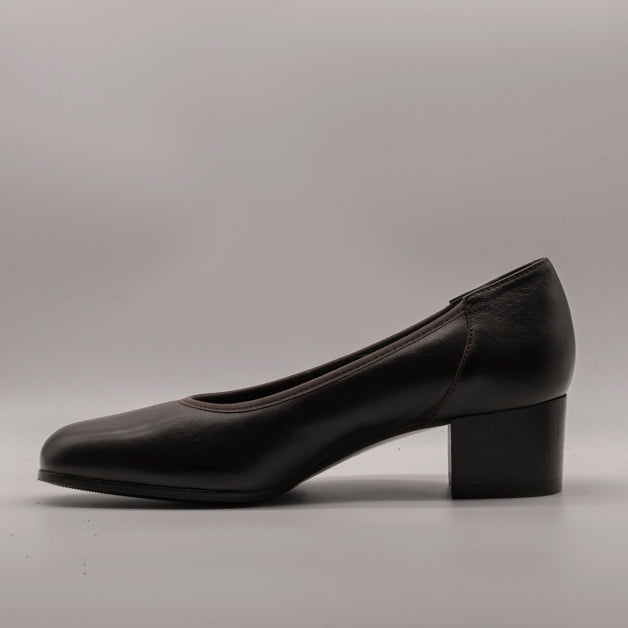 Cinzia Valle 2296 Dècolletè in pelle da donna con tacco testa di moro - scarpe di qualità venduta a Milano da Pli-Pla