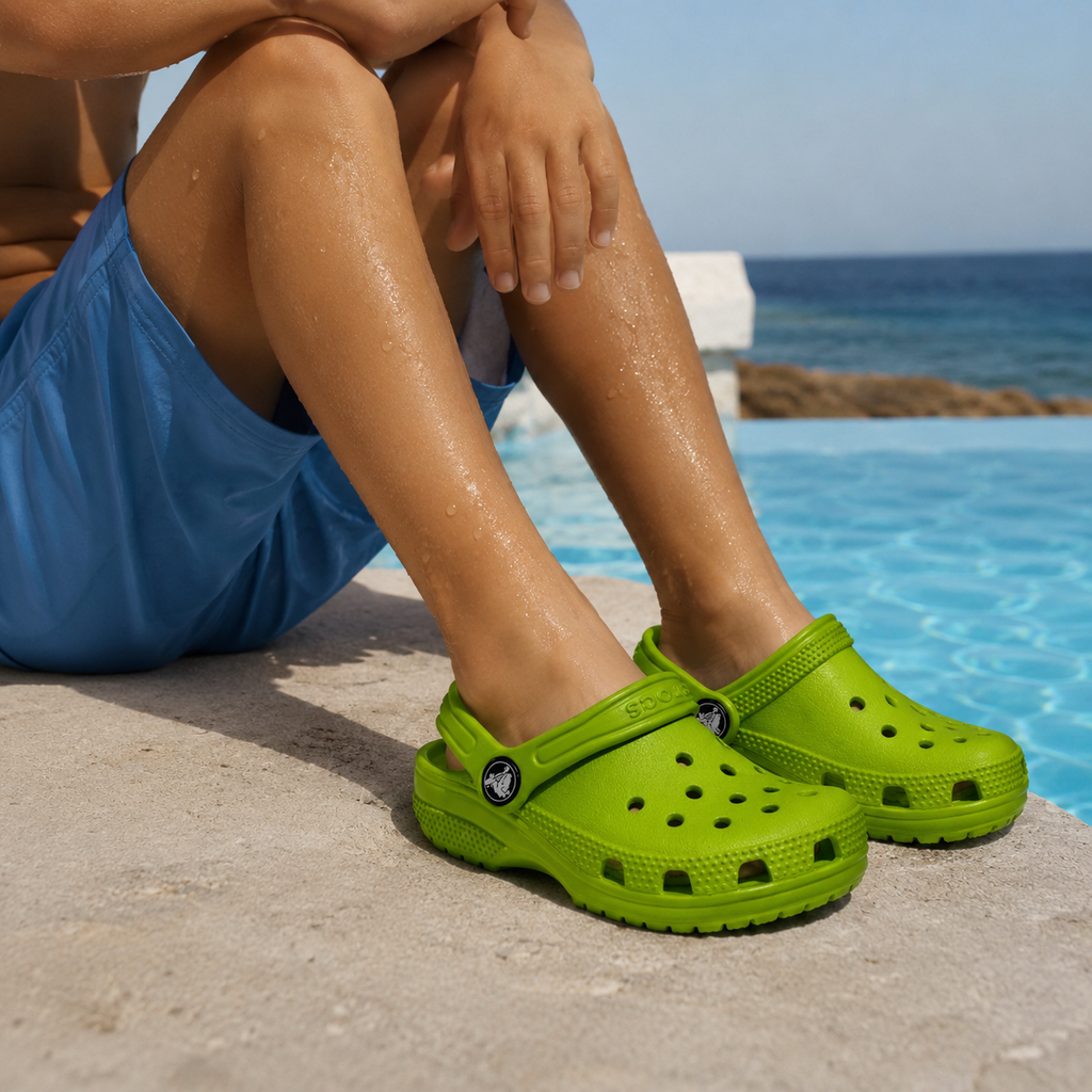 Crocs Classic Clog T Green Limeade da bambino - scarpe di qualità venduta a Milano da Pli-Pla