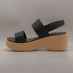 Crocs Brooklyn Sky Sandal – sandalo con zeppa LiteRide™ - nero - scarpe di qualità venduta a Milano da Pli-Pla