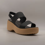 Crocs Brooklyn Sky Sandal – sandalo con zeppa LiteRide™ - nero - scarpe di qualità venduta a Milano da Pli-Pla