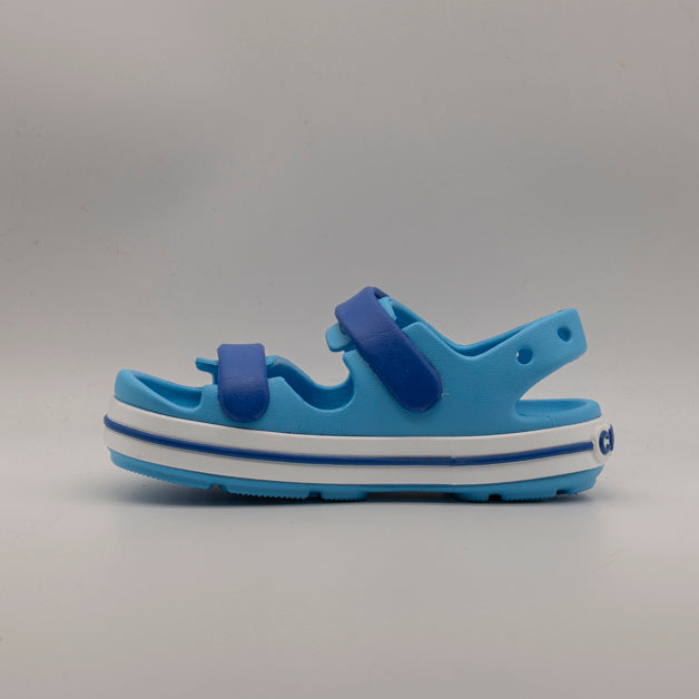 Crocs Crocband Cruiser Sandal Kid – sandalo leggero con doppio velcro - azzurro venetian/blue bolt - scarpe di qualità venduta a Milano da Pli-Pla