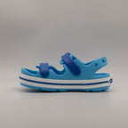 Crocs Crocband Cruiser Sandal Kid – sandalo leggero con doppio velcro - azzurro venetian/blue bolt - scarpe di qualità venduta a Milano da Pli-Pla