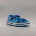 Crocs Crocband Cruiser Sandal Kid – sandalo leggero con doppio velcro - azzurro venetian/blue bolt - scarpe di qualità venduta a Milano da Pli-Pla