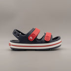 Crocs Crocband Cruiser Sandal Kid – sandalo leggero con doppio velcro - blu Navy/varsity Red - scarpe di qualità venduta a Milano da Pli-Pla