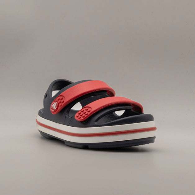 Crocs Crocband Cruiser Sandal Kid – sandalo leggero con doppio velcro - blu Navy/varsity Red - scarpe di qualità venduta a Milano da Pli-Pla