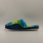De Fonseca Roma – Pantofole bambino con dinosauro in velluto - blu - scarpe di qualità venduta a Milano da Pli-Pla