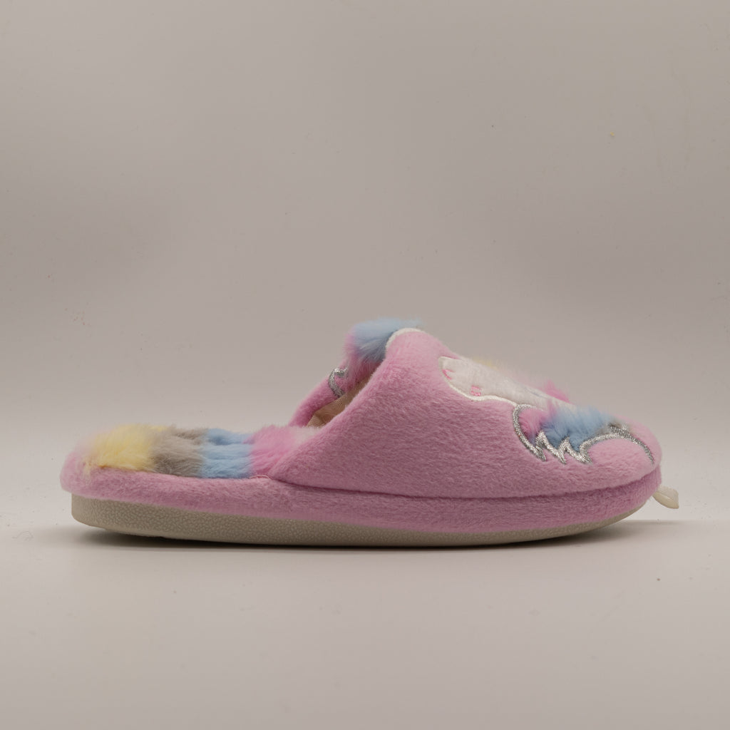 De Fonseca Roma – Pantofole bambino con unicorno in velluto - rosa - scarpe di qualità venduta a Milano da Pli-Pla