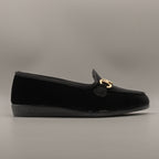 Dorea LB 557 – Mocassini donna in velluto foderati - nero - scarpe di qualità venduta a Milano da Pli-Pla