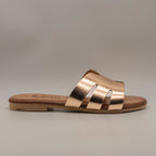 Dorea 5102 – ciabattina in pelle con plantare imbottito comfort - oro - scarpe di qualità venduta a Milano da Pli-Pla