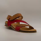 El Naturalista 5810S Panglao – sandalo in pelle con doppio velcro e suola riciclata - cuoio/rosso Tibet - scarpe di qualità venduta a Milano da Pli-Pla
