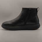 FitFlop iQ-ComFF Leather Zip Ankle Boots – Stivaletti donna in pelle - nero - scarpe di qualità venduta a Milano da Pli-Pla