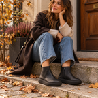FitFlop iQ-ComFF Leather Zip Ankle Boots – Stivaletti donna in pelle - nero - scarpe di qualità venduta a Milano da Pli-Pla