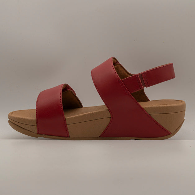 FitFlop Lulu Adjustable Leather – sandali in pelle regolabili - Burnt Cherry - scarpe di qualità venduta a Milano da Pli-Pla