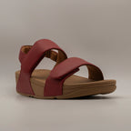 FitFlop Lulu Adjustable Leather – sandali in pelle regolabili - Burnt Cherry - scarpe di qualità venduta a Milano da Pli-Pla