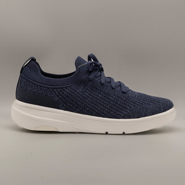 FitFlop Super-Q – sneakers slip-on in maglia con tecnologia iQushion™ - blu - scarpe di qualità venduta a Milano da Pli-Pla