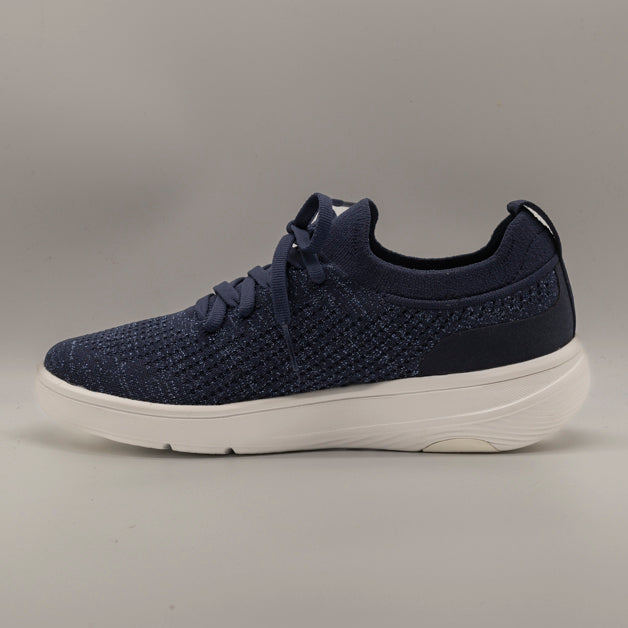 FitFlop Super-Q – sneakers slip-on in maglia con tecnologia iQushion™ - blu - scarpe di qualità venduta a Milano da Pli-Pla