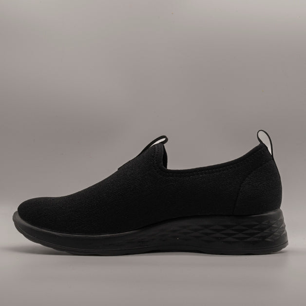 Fly-Flot 67 T12 3X Slip-On Donna in Tessuto Elastico Nero - scarpe di qualità venduta a Milano da Pli-Pla